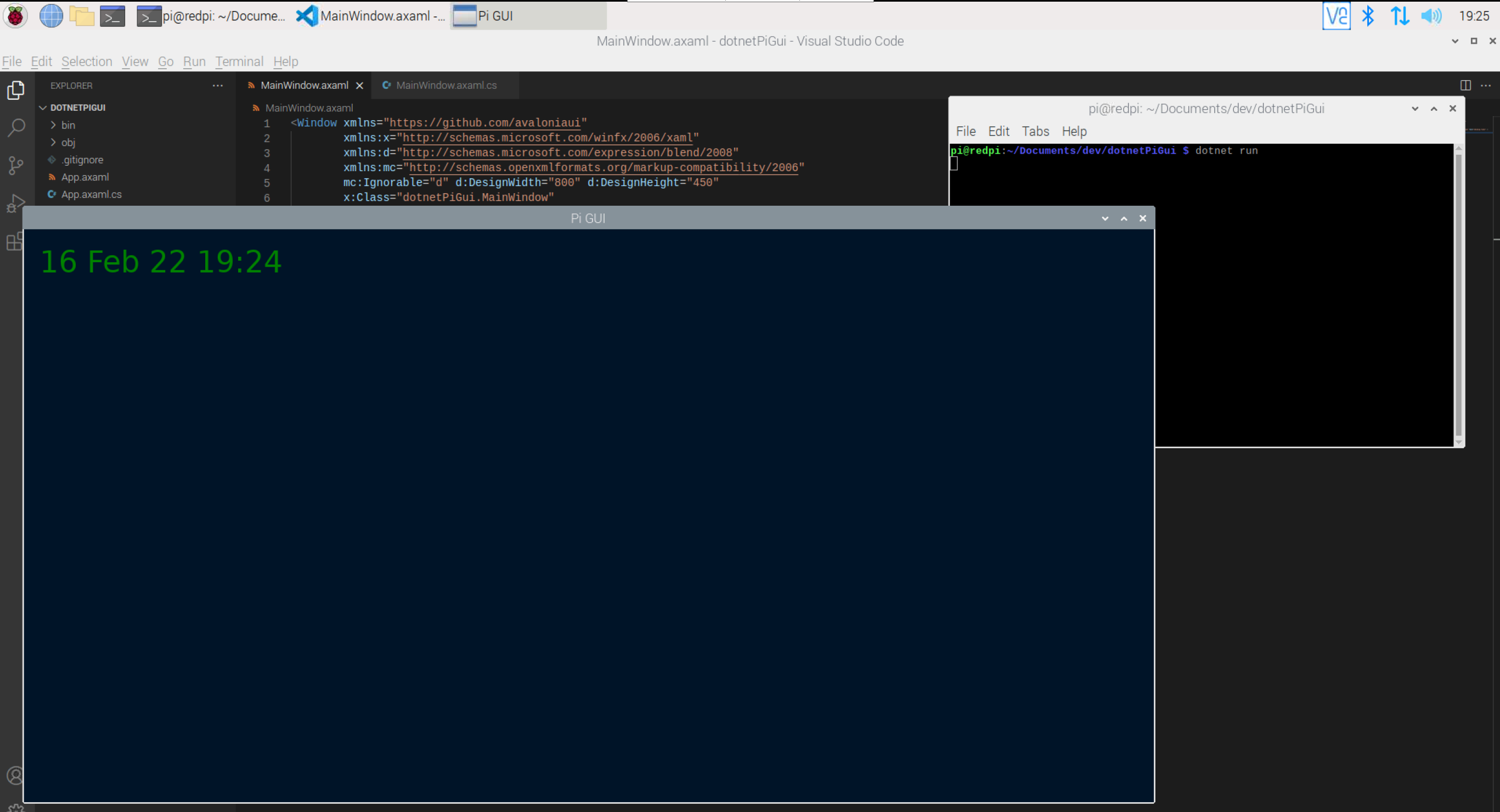 static time displayed