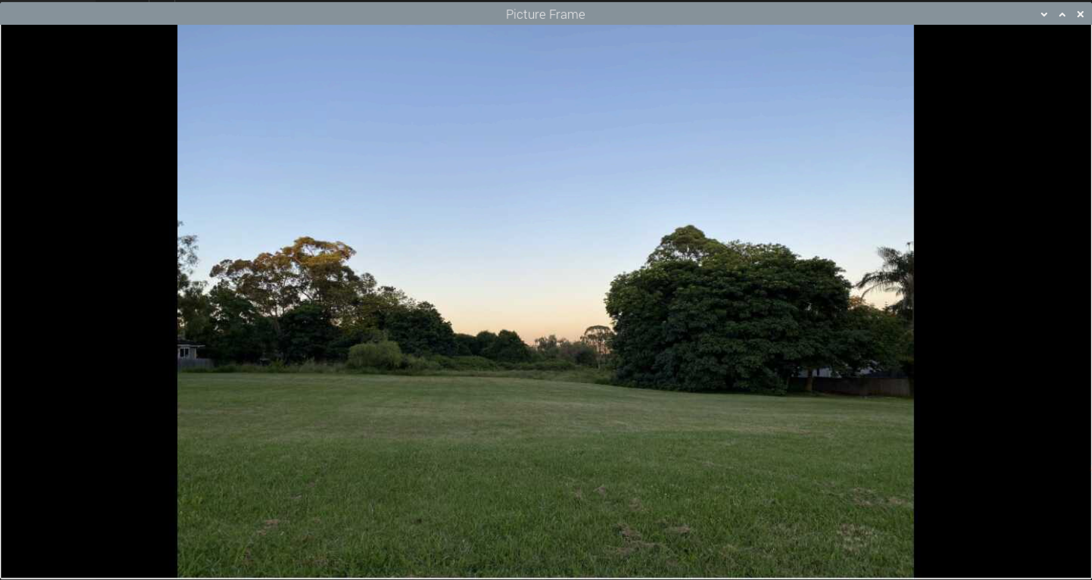 Displaying a static image