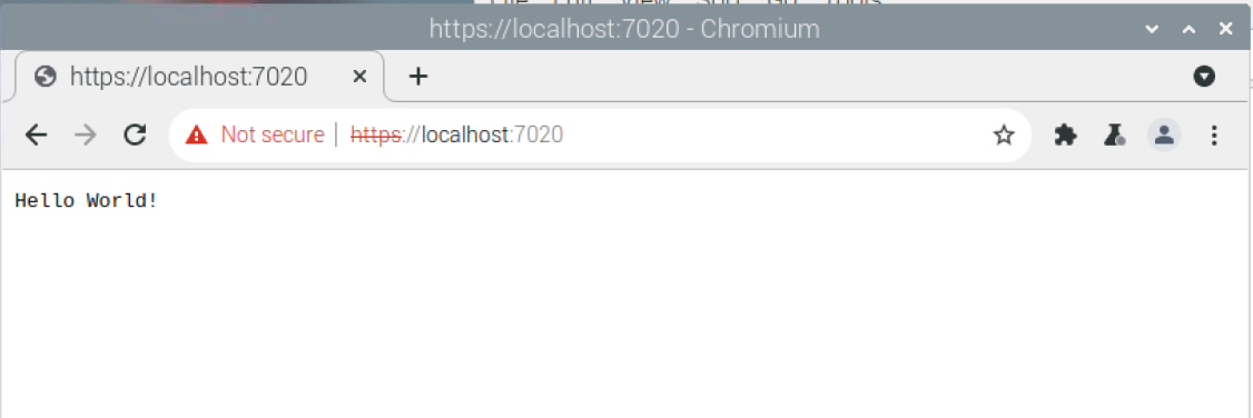 Open the browser and view page